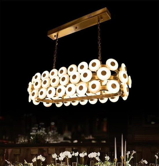 Efes Antique Dining Table Top Living Room Led Chandelier
