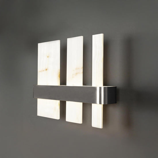 Ekho Marble Platinum Wall Sconce
