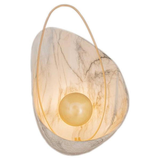 Erciyes White Antique Marble Wall Sconce | Modern Decorative Lighting For Homes & Hotels