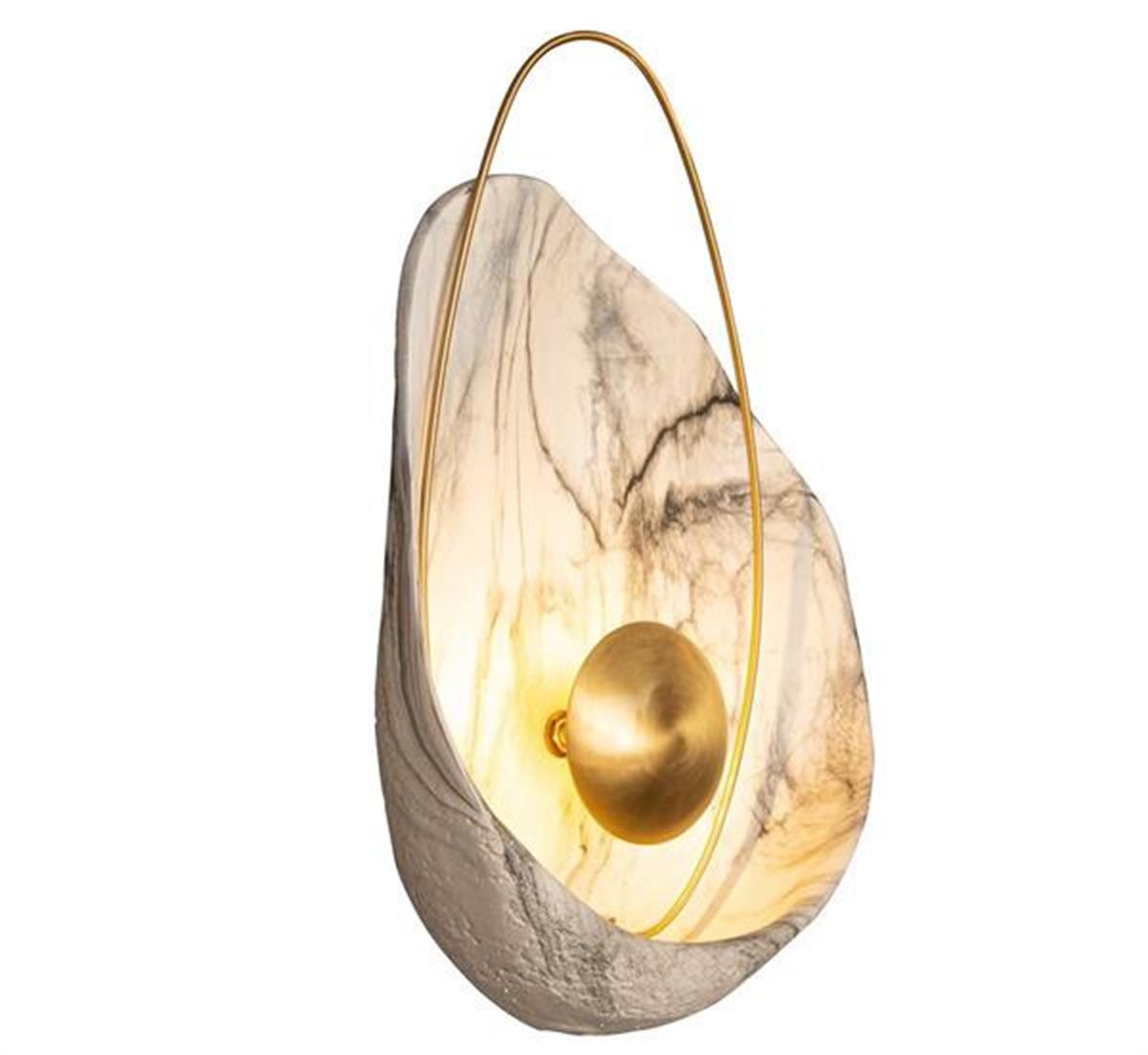 Erciyes White Antique Marble Wall Sconce | Modern Decorative Lighting For Homes & Hotels - Heka Lighting & Trading Limited