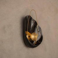 Erciyes Black Antique Marble Wall Sconce - Heka Lighting & Trading Limited