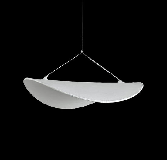 Galaxy Soft Touch White Dalga Pendant Light Chandelier 80 Cm