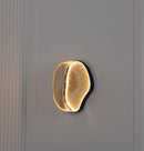 Gambia Honey Glass Black Wall Sconce 30 Cm - Heka Lighting & Trading Limited