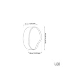 Gambia Honey Glass Black Wall Sconce 30 Cm - Heka Lighting & Trading Limited