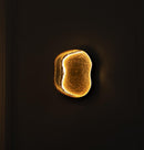 Gambia Honey Glass Black Wall Sconce 36 Cm - Heka Lighting & Trading Limited
