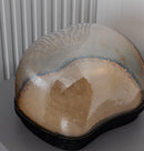 Gambia Honey Glass Black Table Lamp 38 Cm - Heka Lighting & Trading Limited