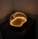 Gambia Honey Glass Black Table Lamp 38 Cm - Heka Lighting & Trading Limited