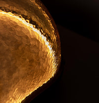 Gambia Honey Glass Black Table Lamp 38 Cm - Heka Lighting & Trading Limited