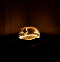 Gambia Honey Glass Black Table Lamp 38 Cm - Heka Lighting & Trading Limited