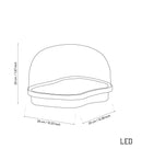 Gambia Honey Glass Black Table Lamp 38 Cm - Heka Lighting & Trading Limited