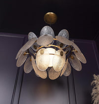 Gana White Frosted Glass Antique Chandelier 70 Cm - Heka Lighting & Trading Limited