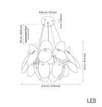 Gana White Frosted Glass Antique Chandelier 70 Cm - Heka Lighting & Trading Limited