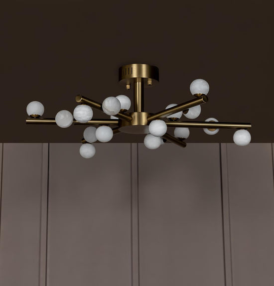 Gine Marble Bulk Antique Chandelier 65 Cm