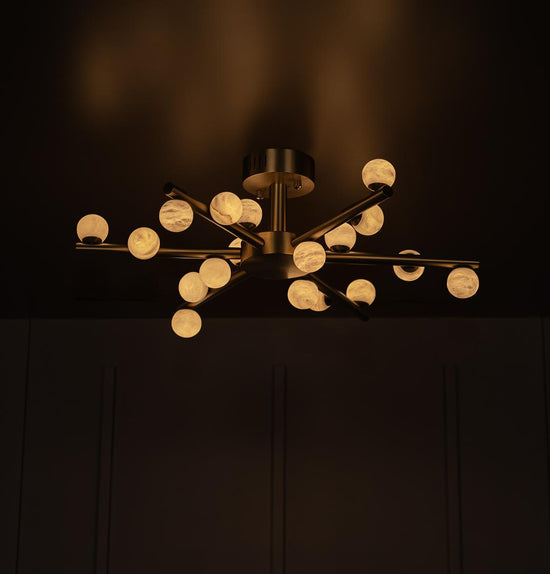 Gine Marble Bulk Antique Chandelier 65 Cm