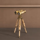 Gold Wood Standing Decorative Binoculars 17X40Cm