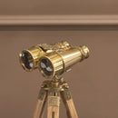 Gold Wood Standing Decorative Binoculars 17X40Cm