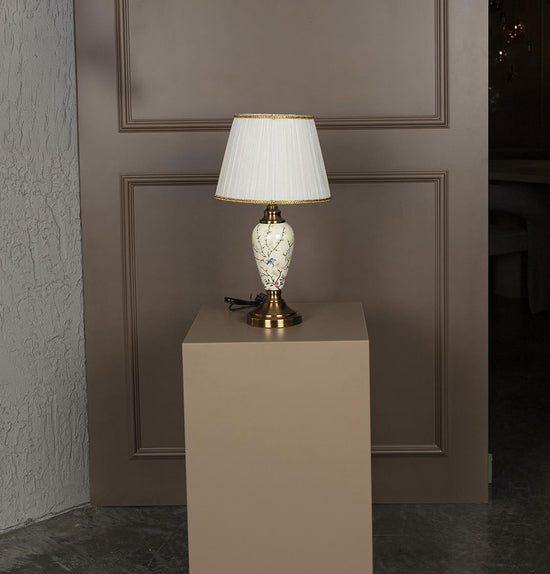 Gostivar Dark Antique Cream Color Porcelain Lampshade