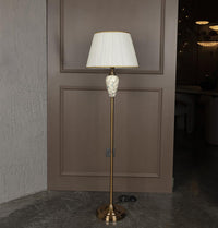 Gostivar Dark Antique Cream Porcelain Floor Lamp - Heka Lighting & Trading Limited