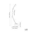 Hartum Marble Antique Floor Lamp - Heka Lighting & Trading Limited