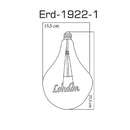 London Honey Led Bulb 5W 2200K E27 Erd-1922/1 - Heka Lighting & Trading Limited