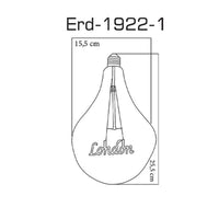 London Honey Led Bulb 5W 2200K E27 Erd-1922/1 - Heka Lighting & Trading Limited