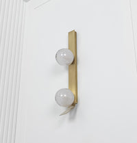 Helsingör Double Bubbly Soft Glass Antique Wall Sconce - Heka Lighting & Trading Limited