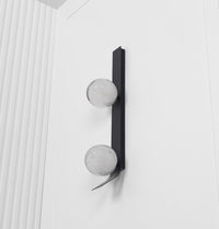 Helsingör Double Bubbly Soft Glass Black Wall Sconce - Heka Lighting & Trading Limited