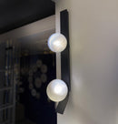 Helsingör Double Bubbly Soft Glass Black Wall Sconce - Heka Lighting & Trading Limited