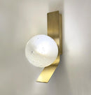 Helsingör Single Bubbly Soft Glass Antique Wall Sconce - Heka Lighting & Trading Limited