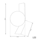 Helsingör Single Bubbly Soft Glass Black Wall Sconce - Heka Lighting & Trading Limited