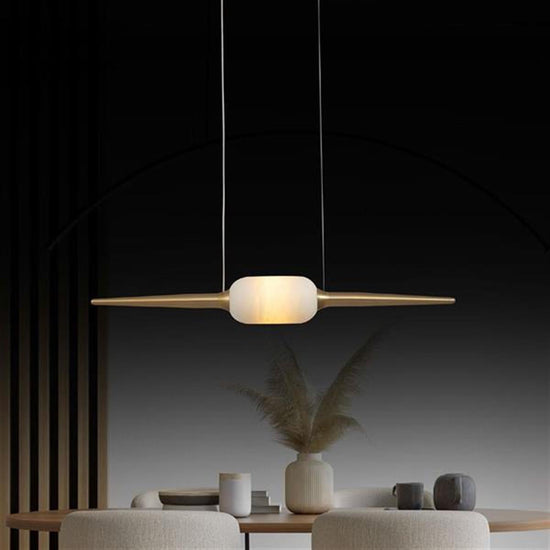 Hermes White Marble Led Pendant Light Chandelier