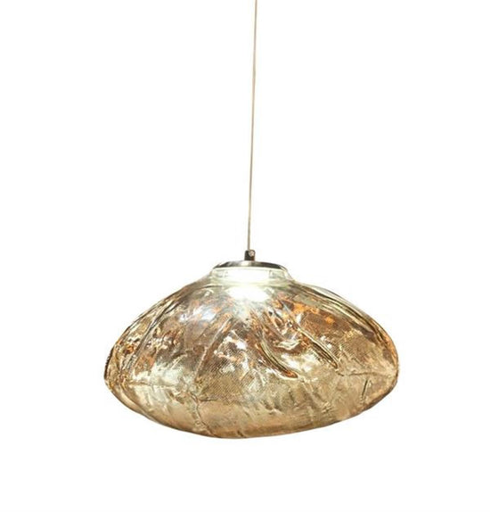 Hobart Single Honey Glass Led Pendant Light Chandelier 30 Cm