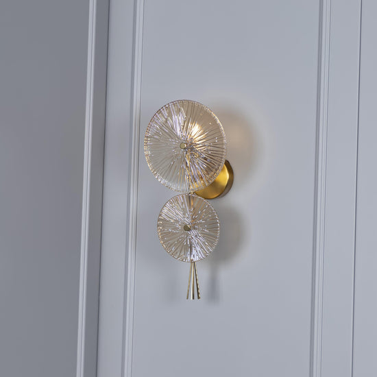 Honaz Two Glass Antique Wall Sconce