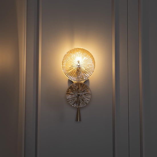 Honaz Two Glass Antique Wall Sconce