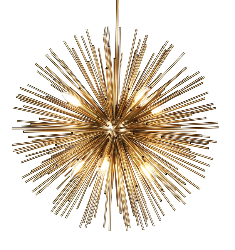 Brass Modern Style Sun Chandelier Lamp, Rose Gold Lighting, Art Deco Handmade Silver Pendant Lamp MODEL : OLIMPOS