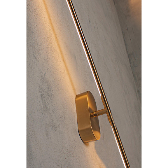 Brass Rotatable Rod Wall Lamp, Modern Handmade Chrome Sconce Wall Light, Housewarming Gift LED Lighting MODEL : ASSOS