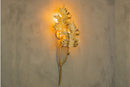 Gence Sycamore Double Leaf Wall Sconce, Natural Shaped Lighting, Handmade Gold Lamp, Home Decor Wall Mounted Lamp, Art Decor Light - Heka Lighting & Trading Limited