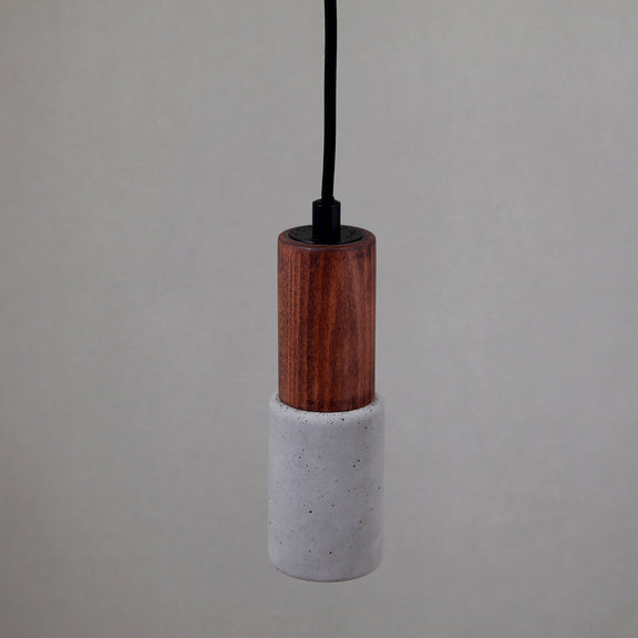 Long Wood & Concrete Pendant Lighting, Kitchen Island Cement Ceiling Lamp, Living Room Lighting, Art Deco Light Fixture, MODEL: TOCHI