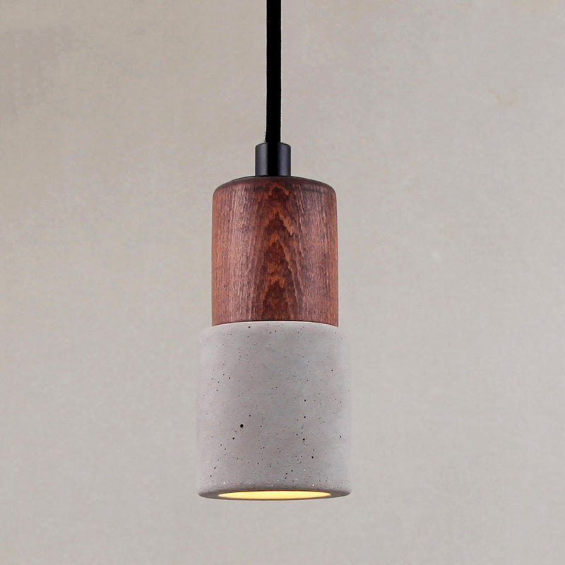 Mini Wood & Concrete Pendant Lighting, Kitchen Island Concrete Ceiling Lamp, Living Room Concrete Light Fixture MODEL : TOCHI