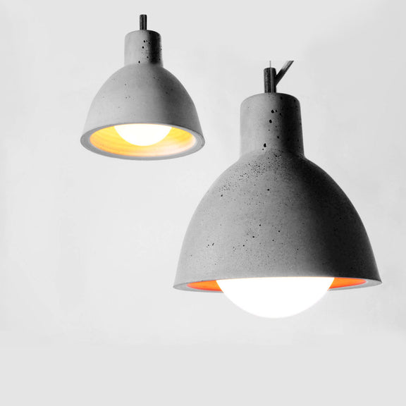 Concrete Cement Pendant Lighting, Kitchen Island Ceiling Lamp, Dining Room Handmade Lighting, Minimalist Light MODEL: POT