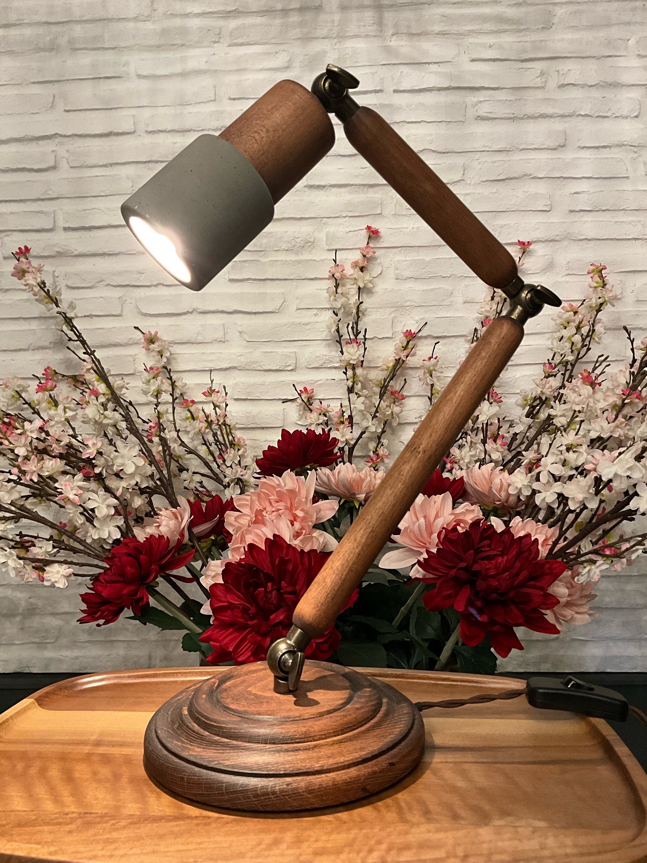 WILDFLOWER, handmade wooden selling table lamp