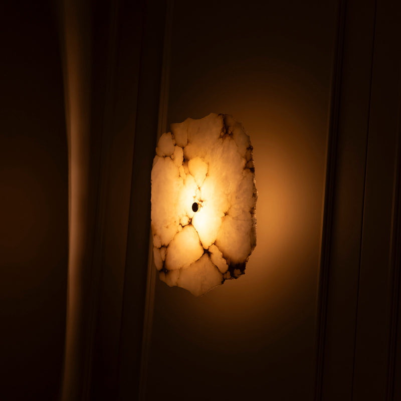 Handmade Irregular Cut Marble Sconce, Modern Home Decor Wall Lighting, Art Deco Wall Lamp, MODEL: ANVERS