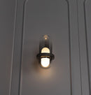 Kabil Single Smoked Glass Gray Wall Sconce 32 Cm - Heka Lighting & Trading Limited