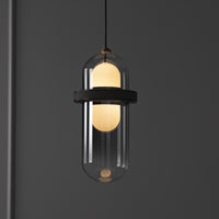 Kabil Single Smoked Glass Gray Pendant Light 28 Cm | Modern Decorative Lighting For Homes & Hotels - Heka Lighting & Trading Limited