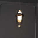 Kabil Single Smoked Glass Gray Pendant Light 28 Cm | Modern Decorative Lighting For Homes & Hotels - Heka Lighting & Trading Limited