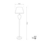 Kannus Antique White Porcelain Floor Lamp - Heka Lighting & Trading Limited