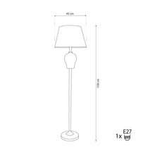 Kannus Antique White Porcelain Floor Lamp - Heka Lighting & Trading Limited