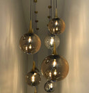 Karatay Brown Glass Pendant Light Chandelier 50 Cm - Heka Lighting & Trading Limited