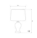 Kerava Antique Cream Color Porcelain Lampshade - Heka Lighting & Trading Limited