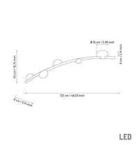 Kinşasa Brown Leather Four Honey Glass Plafonier - Heka Lighting & Trading Limited